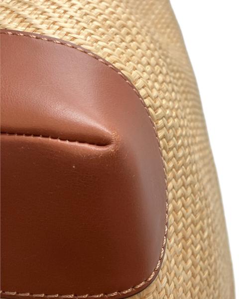 COLE HAAN（コールハーン）COLE HAAN (コールハーン) クラッシック ストロー トート ブラウンの古着・服飾アイテム