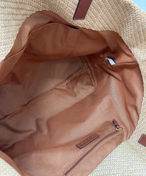 COLE HAAN（コールハーン）COLE HAAN (コールハーン) クラッシック ストロー トート ブラウンの古着・服飾アイテム