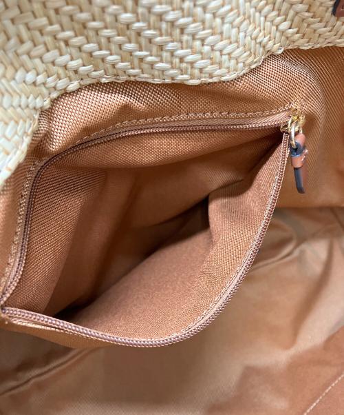 COLE HAAN（コールハーン）COLE HAAN (コールハーン) クラッシック ストロー トート ブラウンの古着・服飾アイテム