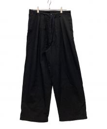 JOURNAL STANDARD（ジャーナルスタンダード）の古着「リネンポリストライフオーバーパンツ」｜ブラック