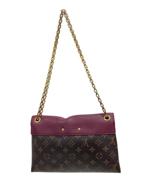 LOUIS VUITTON（ルイ ヴィトン）LOUIS VUITTON (ルイ ヴィトン) モノグラムパラス・チェーンショルダーバッグ ブラウン×レッドの古着・服飾アイテム