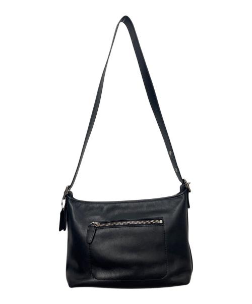COACH（コーチ）COACH (コーチ) レザーショルダーバッグ ブラックの古着・服飾アイテム