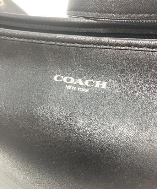 COACH（コーチ）COACH (コーチ) レザーショルダーバッグ ブラックの古着・服飾アイテム