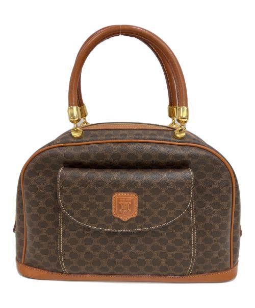 CELINE（セリーヌ）CELINE (セリーヌ) マカダムハンドバッグ　M95 ブラウンの古着・服飾アイテム