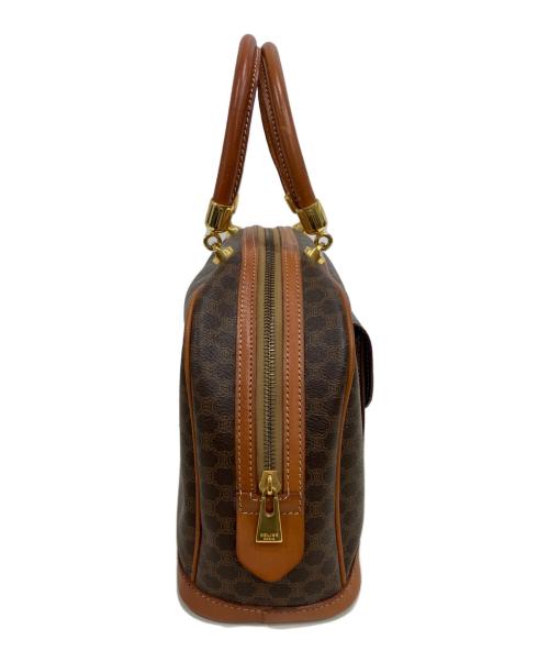 CELINE（セリーヌ）CELINE (セリーヌ) マカダムハンドバッグ　M95 ブラウンの古着・服飾アイテム