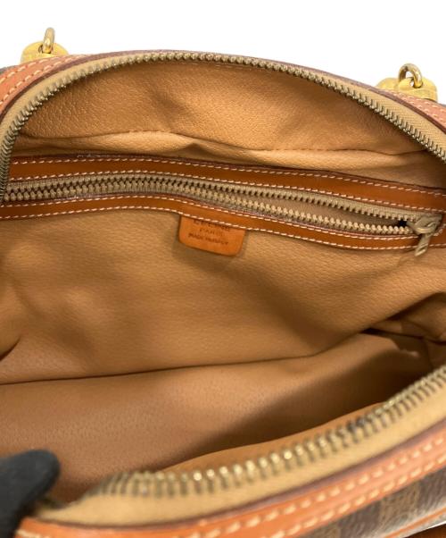 CELINE（セリーヌ）CELINE (セリーヌ) マカダムハンドバッグ　M95 ブラウンの古着・服飾アイテム