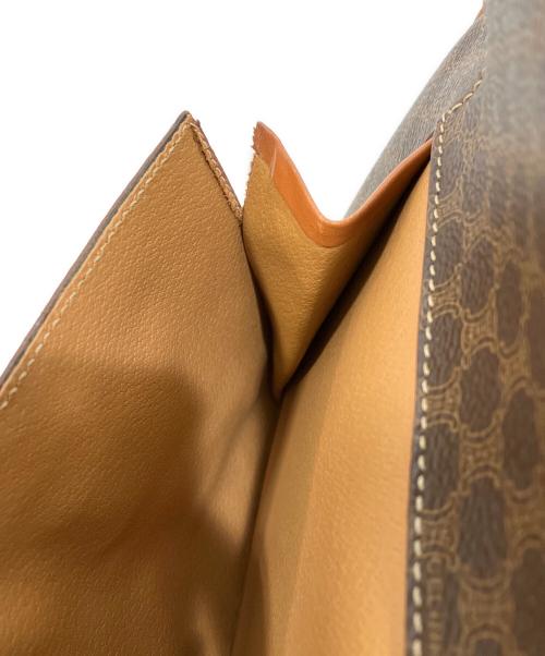 CELINE（セリーヌ）CELINE (セリーヌ) マカダムハンドバッグ　M95 ブラウンの古着・服飾アイテム