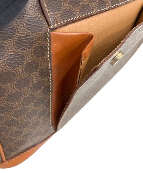 CELINE（セリーヌ）CELINE (セリーヌ) マカダムハンドバッグ　M95 ブラウンの古着・服飾アイテム
