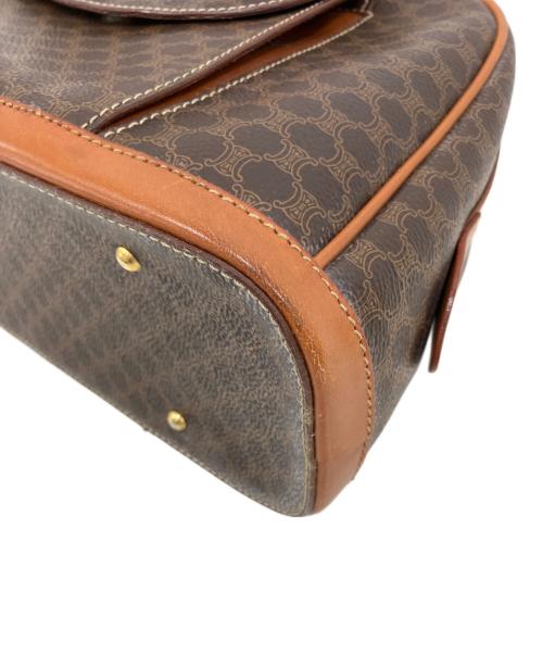 CELINE（セリーヌ）CELINE (セリーヌ) マカダムハンドバッグ　M95 ブラウンの古着・服飾アイテム