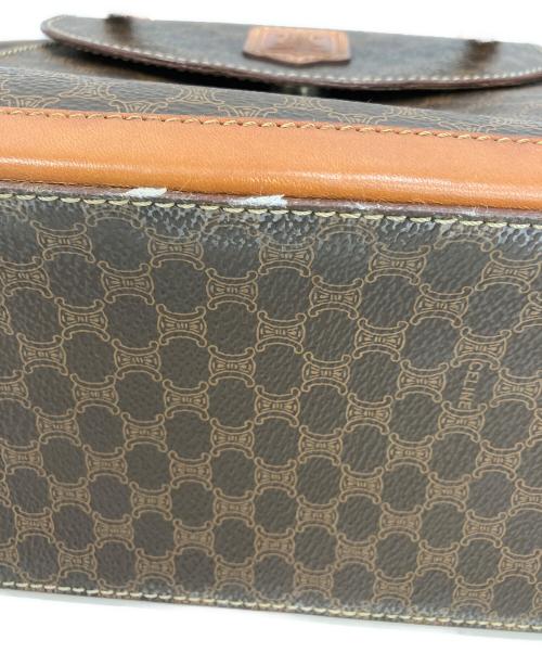 CELINE（セリーヌ）CELINE (セリーヌ) マカダムハンドバッグ　M95 ブラウンの古着・服飾アイテム