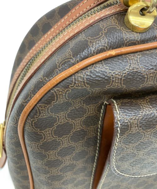 CELINE（セリーヌ）CELINE (セリーヌ) マカダムハンドバッグ　M95 ブラウンの古着・服飾アイテム