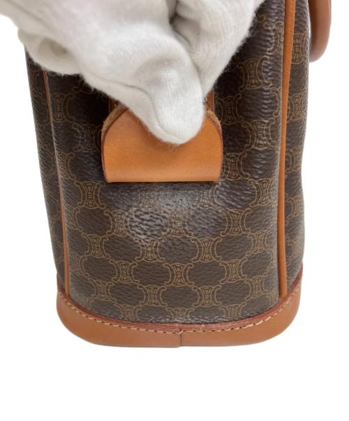 CELINE（セリーヌ）CELINE (セリーヌ) マカダムハンドバッグ　M95 ブラウンの古着・服飾アイテム