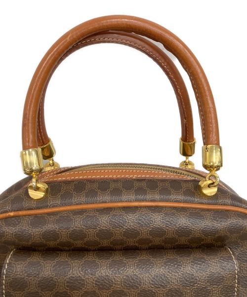 CELINE（セリーヌ）CELINE (セリーヌ) マカダムハンドバッグ　M95 ブラウンの古着・服飾アイテム