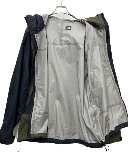 THE NORTH FACE（ザ ノース フェイス）THE NORTH FACE (ザ ノース フェイス) ジオメトリックドットショットブルゾン グリーン×ネイビー サイズ:XLの古着・服飾アイテム