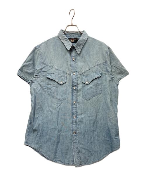 RRL（ダブルアールエル）RRL (ダブルアールエル) デニムウエスタンシャツ インディゴ サイズ:Lの古着・服飾アイテム
