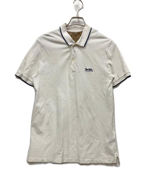 COACH（コーチ）COACH (コーチ) 半袖ポロシャツ ホワイト サイズ:Sの古着・服飾アイテム