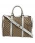 GUCCI（グッチ）の古着「ミニボストンバッグ  ディアマンテ」｜ベージュ×ホワイト