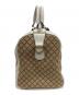 中古・古着 GUCCI (グッチ) ミニボストンバッグ  ディアマンテ ベージュ×ホワイト：65000円