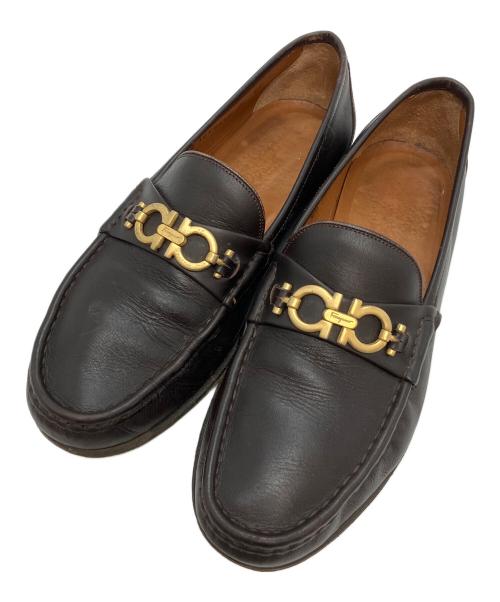 Salvatore Ferragamo（サルヴァトーレ フェラガモ）Salvatore Ferragamo (サルヴァトーレ フェラガモ) ローファー ブラウン サイズ:8の古着・服飾アイテム