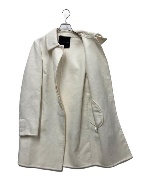 ermanno scervino（エルマノシェルビーノ）ERMANNO SCERVINO (エルマノシェルビーノ) アンゴラコート ホワイト サイズ:不明の古着・服飾アイテム