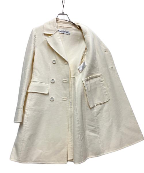 Christian Dior（クリスチャン ディオール）Christian Dior (クリスチャン ディオール) ウールコート ホワイト サイズ:US4の古着・服飾アイテム