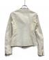BLUMARINE (ブルマリン) レースレザージャケット ホワイト サイズ:40：20000円
