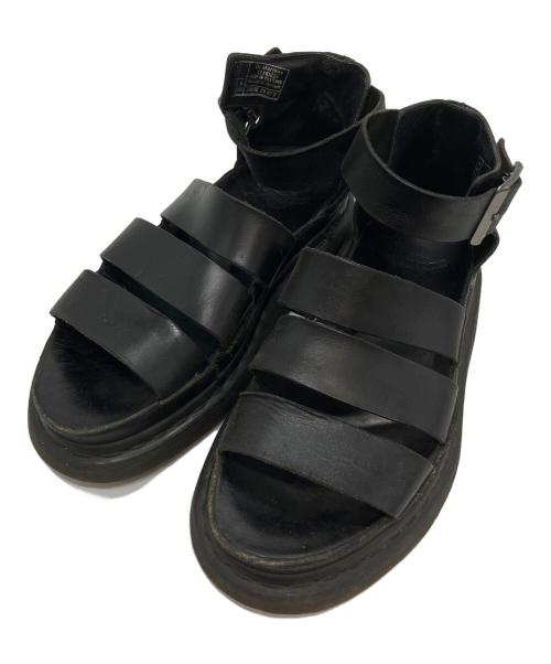 Dr.Martens（ドクターマーチン）Dr.Martens (ドクターマーチン) レザーストラップサンダル ブラック サイズ:22.5の古着・服飾アイテム