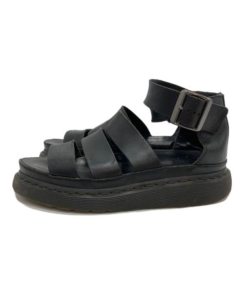 Dr.Martens（ドクターマーチン）Dr.Martens (ドクターマーチン) レザーストラップサンダル ブラック サイズ:22.5の古着・服飾アイテム