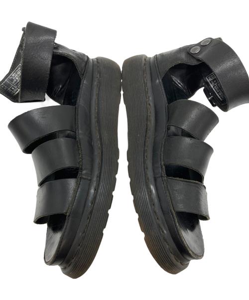 Dr.Martens（ドクターマーチン）Dr.Martens (ドクターマーチン) レザーストラップサンダル ブラック サイズ:22.5の古着・服飾アイテム