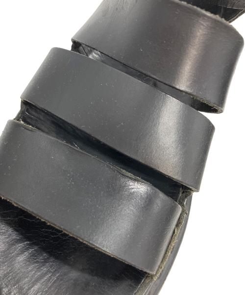 Dr.Martens（ドクターマーチン）Dr.Martens (ドクターマーチン) レザーストラップサンダル ブラック サイズ:22.5の古着・服飾アイテム