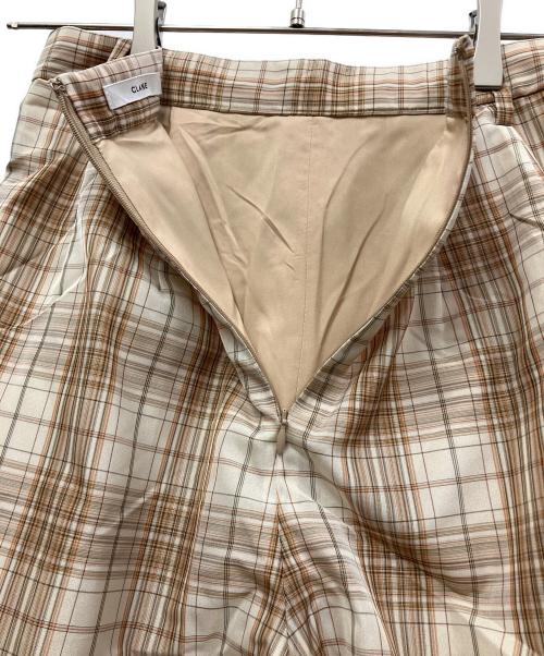 CLANE（クラネ）CLANE (クラネ) SHEER STRAIGHT PANTS ブラウン サイズ:2の古着・服飾アイテム