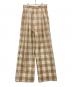 CLANE（クラネ）の古着「SHEER STRAIGHT PANTS」｜ブラウン