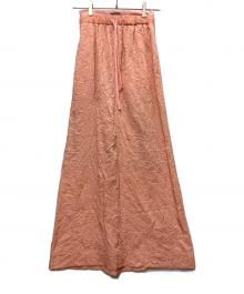 MAISON SPECIAL（メゾンスペシャル）の古着「Washer Pleats Maxi Skirt」｜ピンク