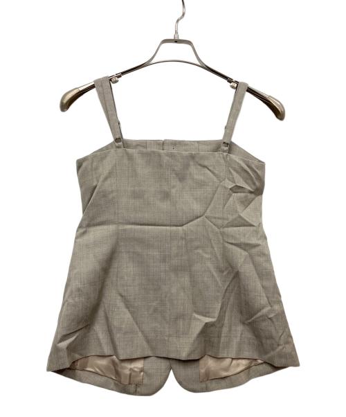 LOEFF（ロエフ）LOEFF (ロエフ) ギャバキャミソールベスト グレーの古着・服飾アイテム
