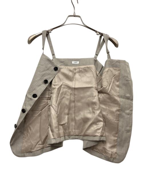 LOEFF（ロエフ）LOEFF (ロエフ) ギャバキャミソールベスト グレーの古着・服飾アイテム