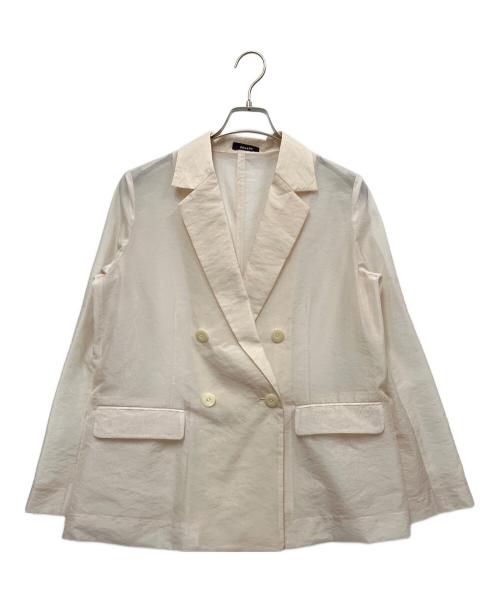 anuans（アニュアンス）anuans (アニュアンス) シアーオーバーテーラードジャケット ベージュ サイズ:FREEの古着・服飾アイテム
