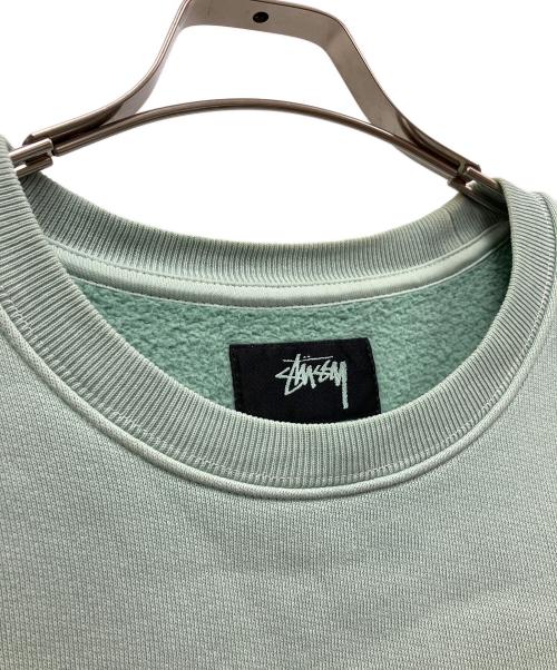 stussy（ステューシー）stussy (ステューシー) Big Crackle Sport CREW スウェット グリーン サイズ:XLの古着・服飾アイテム