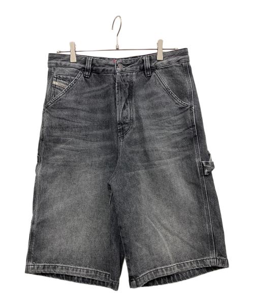 DIESEL（ディーゼル）DIESEL (ディーゼル) D LIVERY SHORT デニムショートパンツ グレー サイズ:W28の古着・服飾アイテム