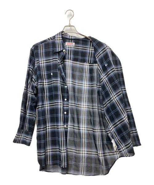Spick and Span（スピック＆スパン）Spick and Span (スピック＆スパン) 長袖シャツ ネイビー×グレー サイズ:不明の古着・服飾アイテム