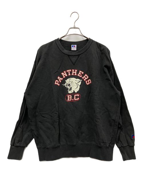 RUSSELL ATHLETIC（ラッセルアスレチック）RUSSELL ATHLETIC (ラッセルアスレチック) JOURNAL STANDARD relume (ジャーナルスタンダード レリューム) プリントスウェット ダークグレー サイズ:Lの古着・服飾アイテム