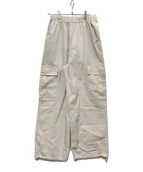 LOISIR（ロワズィール）LOISIR (ロワズィール) コットンポプリンパラシュートパンツ アイボリー サイズ:MTの古着・服飾アイテム