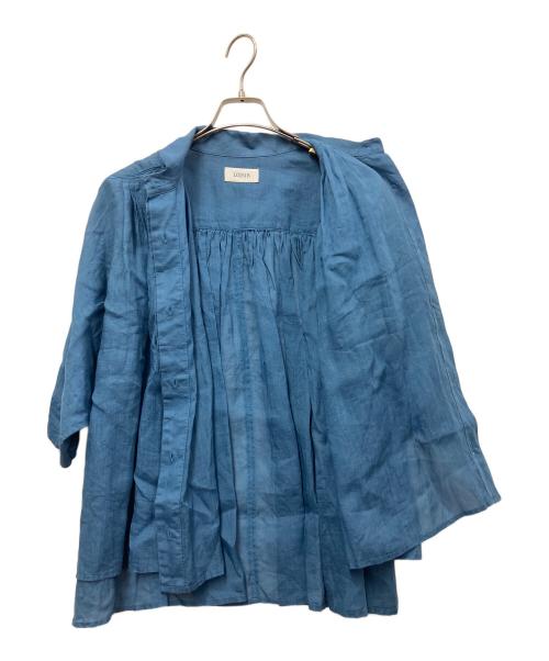 LOISIR（ロワズィール）LOISIR (ロワズィール) 半袖ブラウス ブルー サイズ:FREEの古着・服飾アイテム