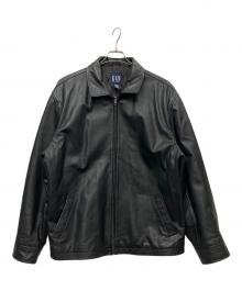 OLD GAP（オールドギャップ）の古着「レザージャケット」｜ブラック