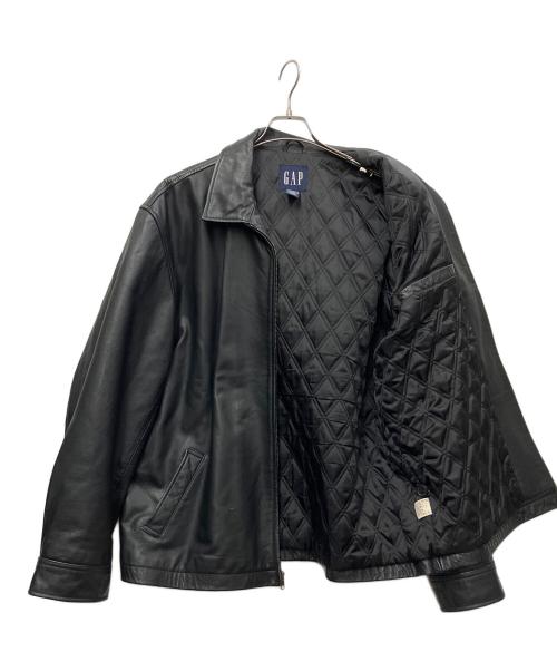 OLD GAP（オールドギャップ）OLD GAP (オールドギャップ) レザージャケット ブラック サイズ:XLの古着・服飾アイテム