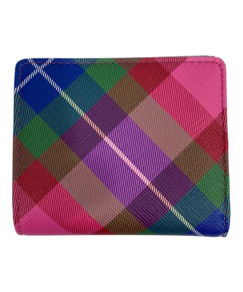 Vivienne Westwood（ヴィヴィアンウエストウッド）Vivienne Westwood (ヴィヴィアンウエストウッド) SAFFIANO PRINTED SMALL WALLET 2つ折り財布 マルチカラーの古着・服飾アイテム