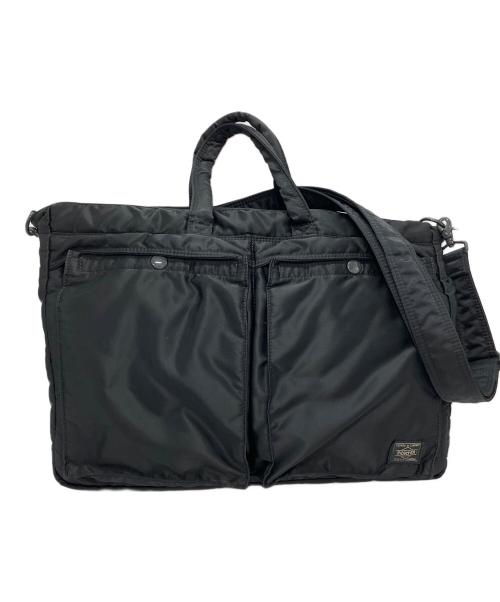 PORTER（ポーター）PORTER (ポーター) 2WAYバッグ ブラック×オレンジの古着・服飾アイテム