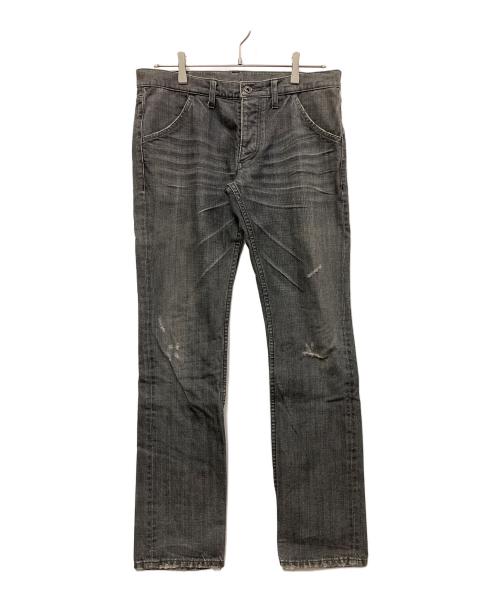 ATTACHMENT（アタッチメント）ATTACHMENT (アタッチメント) 先染めデニムパンツ グレー サイズ:3の古着・服飾アイテム