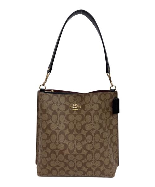 COACH（コーチ）COACH (コーチ) シグネチャー モリー バケットバッグ　 ベージュの古着・服飾アイテム