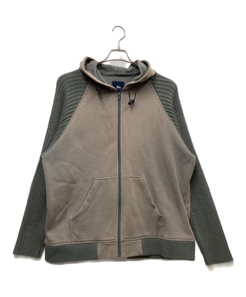 stussy（ステューシー）stussy (ステューシー) ジップパーカー グレー サイズ:Lの古着・服飾アイテム