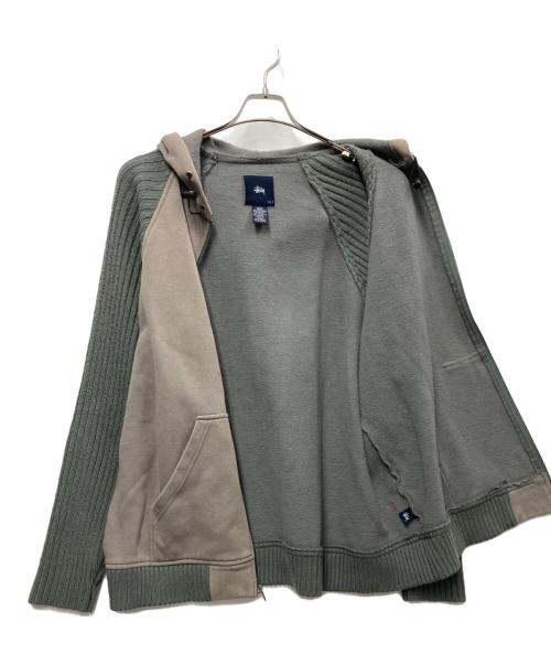stussy（ステューシー）stussy (ステューシー) ジップパーカー グレー サイズ:Lの古着・服飾アイテム